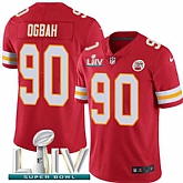 Nike Chiefs 90 Emmanuel Ogbah Red 2020 Super Bowl LIV Vapor Untouchable Limited Jersey,baseball caps,new era cap wholesale,wholesale hats
